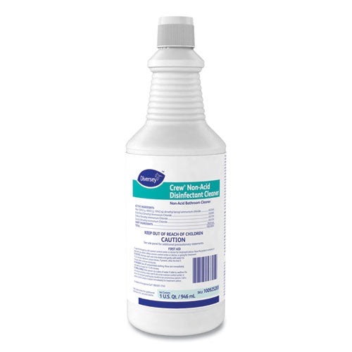 Crew Neutral Non-Acid Bowl and Bathroom Disinfectant, 32 oz Squeeze Bottle, 12/Carton-(DVO100925283)