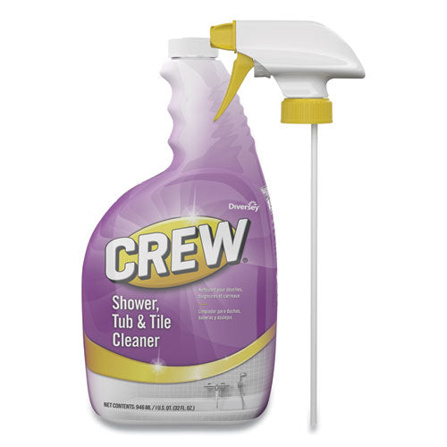 Crew Shower, Tub and Tile Cleaner, Liquid, 32 oz-(DVOCBD540281EA)