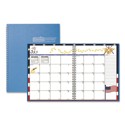 Seasonal Monthly Planner, Seasonal Artwork, 10 x 7, Light Blue Cover, 12-Month (July to June): 2022 to 2023-(HOD239508)