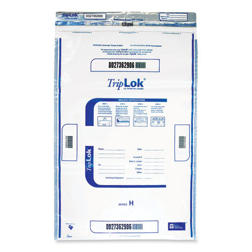 Deposit Bag, Plastic, 12 x 16, Clear, 100/Pack-(CNK585040)