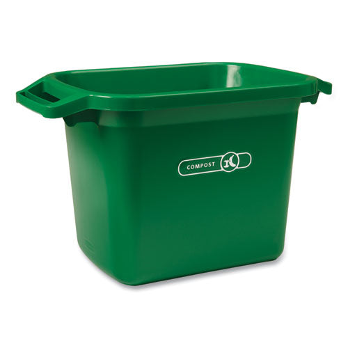 Composting Solutions, 5.5 gal, Resin, Green-(RCP2055573)