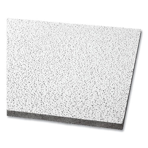Fine Fissured Ceiling Tiles, Non-Directional, Square Lay-In (0.94"), 24" x 48" x 0.63", White, 12/Carton-(ACK1729A)