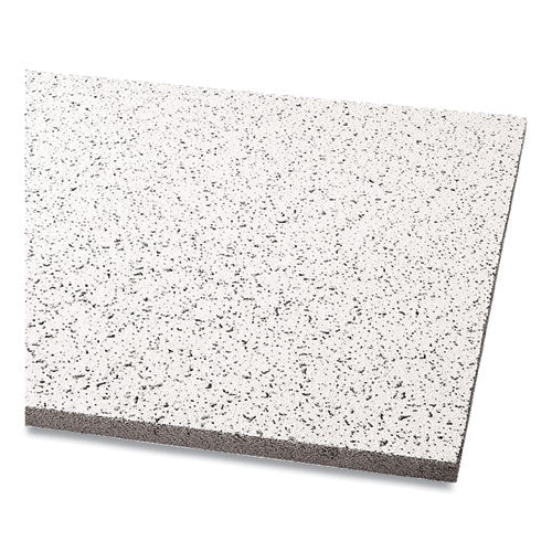 Cortega Ceiling Tiles, Non-Directional, Square Lay-In (0.94"), 24" x 24" x 0.63", White, 16/Carton-(ACK770)
