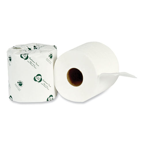 Recycled 2-Ply Standard Toilet Paper, Septic Safe, White, 4" Wide, 500 Sheets/Roll, 80 Rolls/Carton-(APAEB8003)