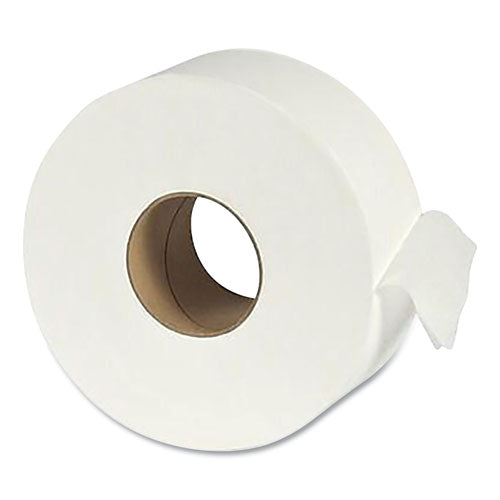 Recycled 1-Ply Jumbo Bathroom Tissue, Septic Safe, White, 3.5" x 3,000 ft, 12 Rolls/Carton-(APAEJ931)