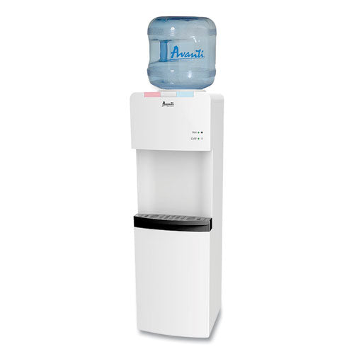 Hot and Cold Water Stand Up Dispenser, 3-5 gal, 11 x 12 x 36, White-(AVAWDHC770I0W)