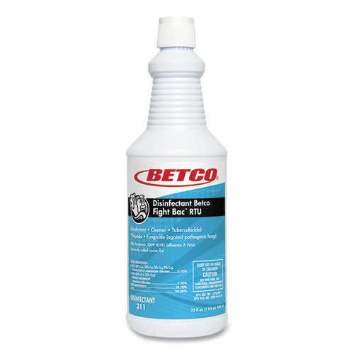Fight Bac RTU Disinfectant, Citrus Floral Scent, 32 oz Spray Bottle, 12/Carton-(BET3111200)