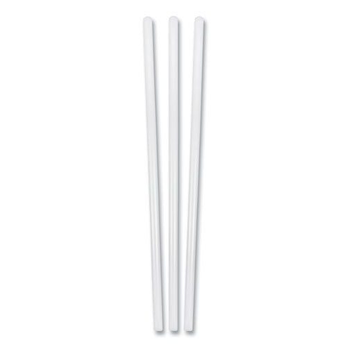 Jumbo Plastic Straw, 7.75", Clear, 500/Box, 24 Boxes/Carton-(BSQ1244019)
