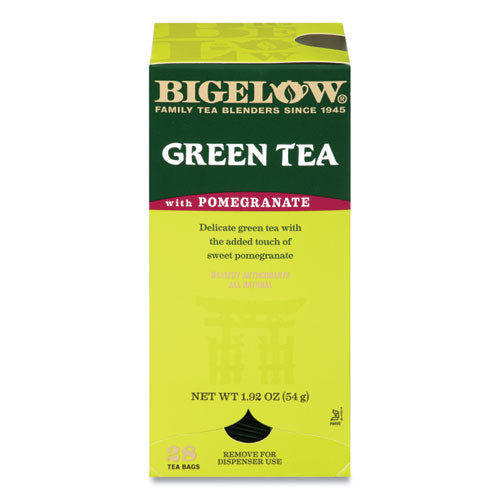 Green Tea with Pomegranate, 0.07 oz Tea Bag, 28/Box-(BTCRCB10363)