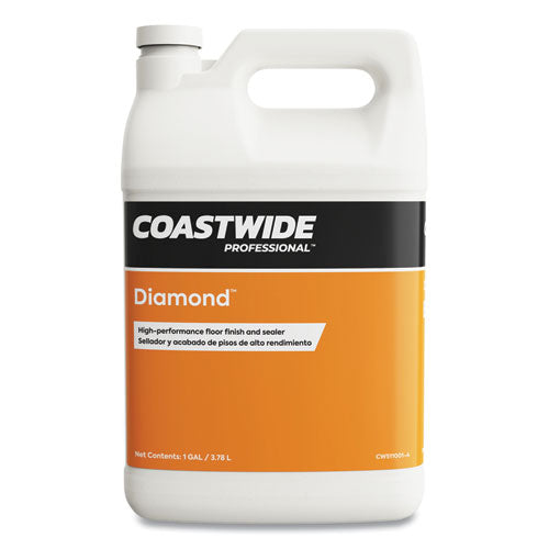 Diamond High-Performance Floor Finish, Fruity Scent, 3.78 L Container, 4/Carton-(CWZ919533)