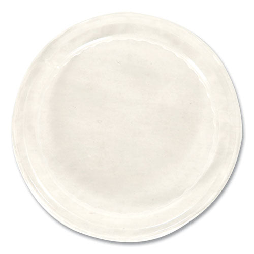 Flat Lids For Dessert Dishes, Fits 5 oz and 8 oz Dishes, 4.33" Diameter, Clear, Plastic, 50/Sleeve, 10 Sleeves/Carton-(DXEDD05FL)