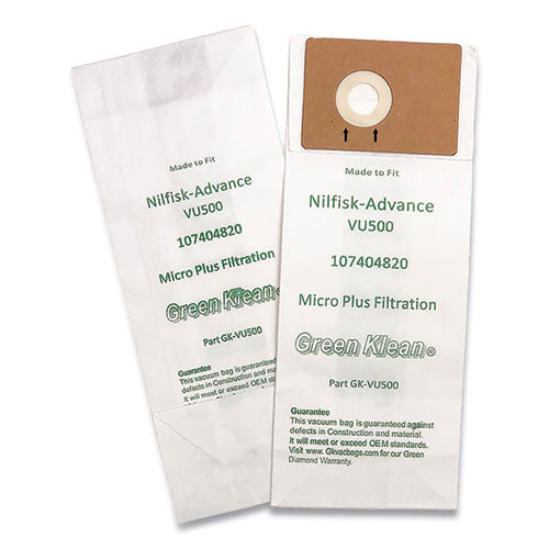 Replacement Vacuum Bags, Fits Advance VU500, 10/Pack-(GRKVU500P)