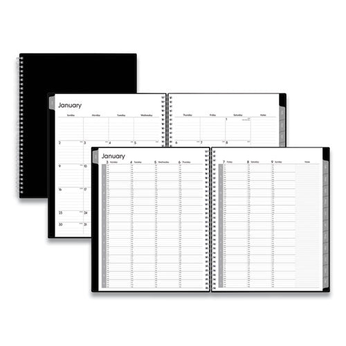 Enterprise Weekly Appointment Planner, Enterprise Formatting, 11 x 8.5, Black Cover, 12-Month (Jan to Dec): 2023-(BLS111289)