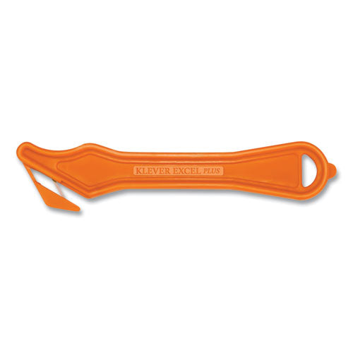 Excel Plus Safety Cutter, 7"  Plastic Handle, Orange, 10/Box-(KLVPLS40030G)