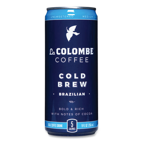 Cold Brew Coffee, Brazilian Bold, 9 oz Can, 12/Carton-(LALLCT00004)