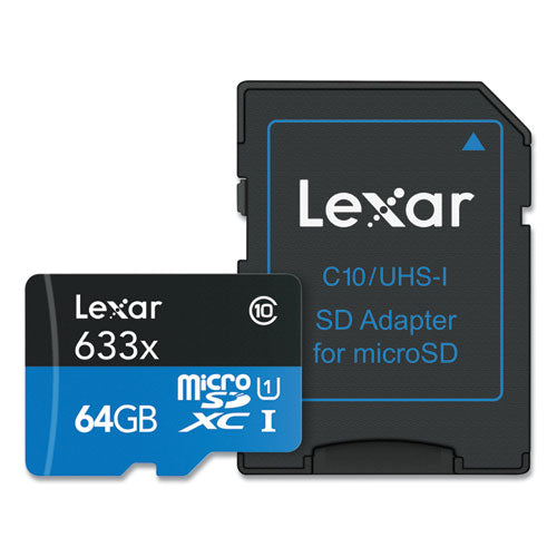 microSDXC Memory Card, UHS-I U1 Class 10, 64 GB-(LXRMI64GBBNL633)