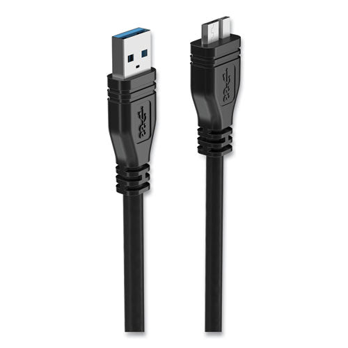 Micro USB 3.0 Cable, 6 ft, Black-(NXT24400048)