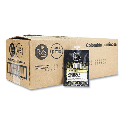 FLAVIA Ground Coffee Freshpacks, Colombia Luminosa, 0.34 oz Freshpack, 76/Carton-(PEELPC00264)