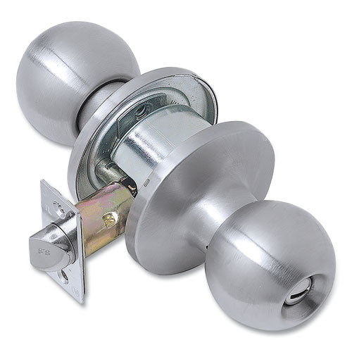 Light Duty Commercial Privacy Knob Lockset, Stainless Steel Finish-(PFQCL100295)
