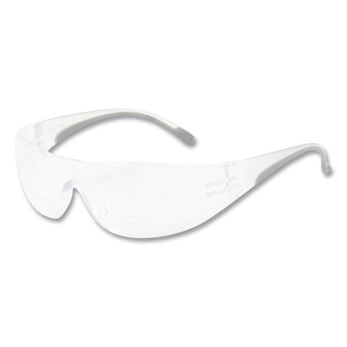 Zenon Z12R Rimless Optical Eyewear with 3-Diopter Bifocal Reading-Glass Design, Scratch-Resistant, Clear Lens, Clear Frame-(PID250270030)