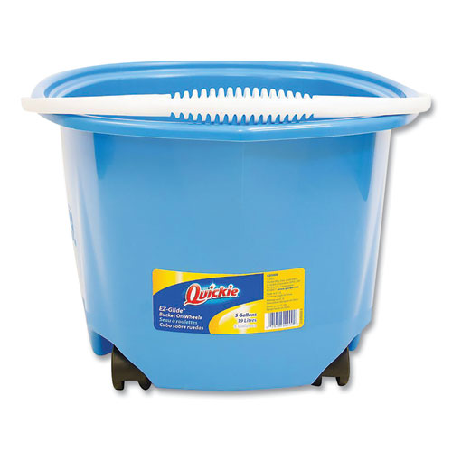 EZ-Glide Bucket on Wheels, 5 qt, Blue-(QCK20000ZQK)