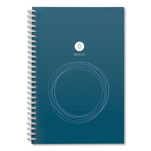 Wave Smart Reusable Notebook, Dotted Rule, Blue Cover, (40) 8.9 x 6 Sheets-(RKBWAVEKA)