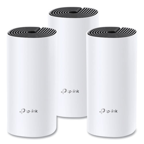 Deco M4 AC1200 Whole Home Mesh Wi-Fi System, 2 Ports, Dual-Band 2.4 GHz/5 GHz-(TPLDECOM43PACK)