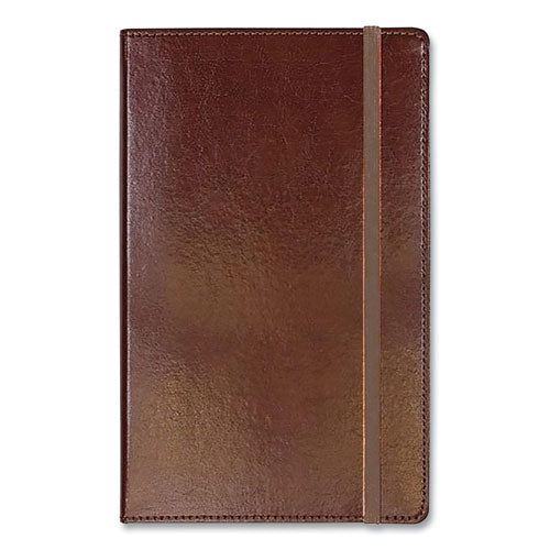 Bonded Leather Journal, 1-Subject, Narrow Rule, Brown Cover, (240) 8.25 x 5 Sheets-(CGBMJ54792)