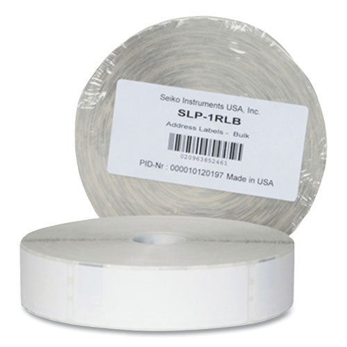 SLP-1RLB Bulk Address Labels, Requires SLP-TRAY650, 1.12" x 3.5", White, 1,000 Labels/Roll-(SKPSLP1RLB)