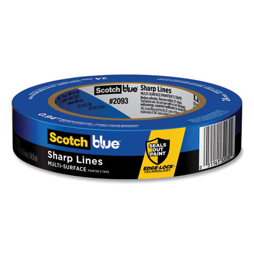 Sharp Lines Multi-Surface Painters Tape, 3" Core, 0.94" x 60 yds, Blue-(MMM70006578119)