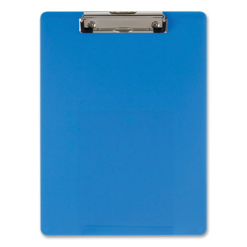 Recycled Plastic Clipboard, Holds 8.5 x 11 Sheets, Blue-(OIC83048)