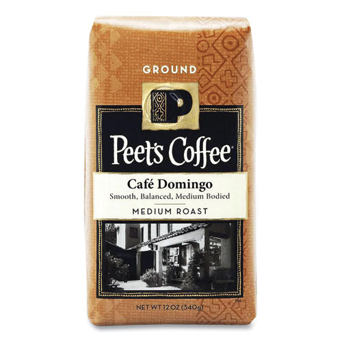 Bulk Coffee, Caf Domingo Blend, Ground, 1 lb Bag-(PEE503279)