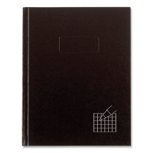 Professional Quad Notebook, Quadrille Rule (4 sq/in), Black Cover, (96) 9.25 x 7.25 Sheets-(REDA9Q)