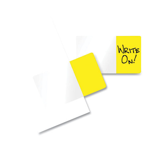 Easy-To-Read Self-Stick Index Tabs, Yellow, 50/Pack-(RTG76805)