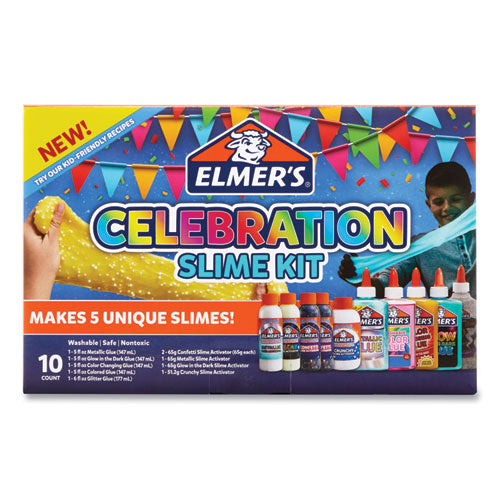 Slime Celebration Kit, 36.97 oz, Assorted Colors-(EPI2091060)