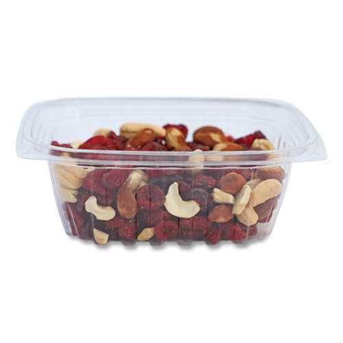 PLA Rectangular Deli Containers, 12 oz, 4.8 x 5.9 x 2.1, Clear, Plastic, 900/Carton-(WORRDCS12)