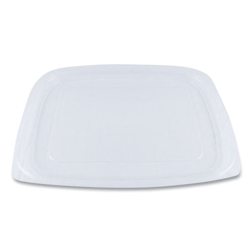 PLA Rectangular Deli Container Lids, 6.5 x 7.5 x 0.3, Clear, Plastic, 600/Carton-(WORRDLCS24)