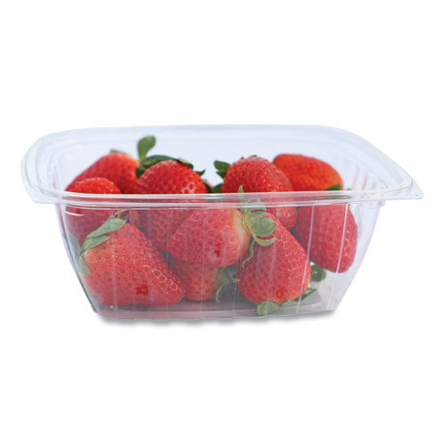 PLA Rectangular Deli Containers, 32 oz, 6.1 x 7.6 x 2.8, Clear, Plastic, 600/Carton-(WORRDCS32)