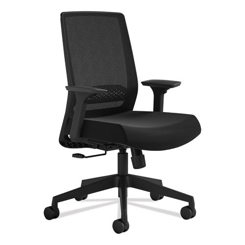 Medina Basic Task Chair, Supports Up to 275 lb, 18" to 22" Seat Height, Black-(SAF6830BMBL)