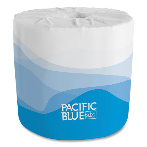 Pacific Blue Select Embossed Bathroom Tissue in Dispenser Box, Septic Safe, 2-Ply, White, 550 Sheets/Roll, 40 Rolls/Carton-(GPC1824001)