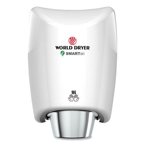 SMARTdri Hand Dryer, 110-120 V, 9.33 x 7.67 x 12.5, Aluminum, White-(WRLK974A2)