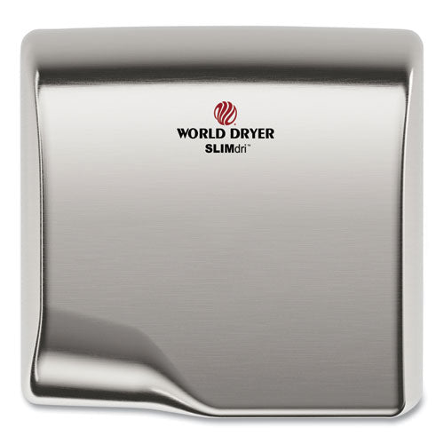 SLIMdri Hand Dryer, 110-240 V, 13.87 x 13 x 7, Brushed Stainless Steel-(WRLL973A)