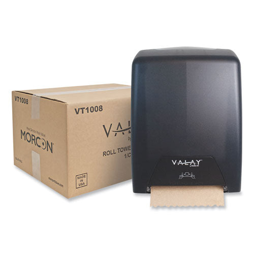 Valay Proprietary Roll Towel Dispenser, 11.75 x 8.5 x 14, Black-(MORVT1008)