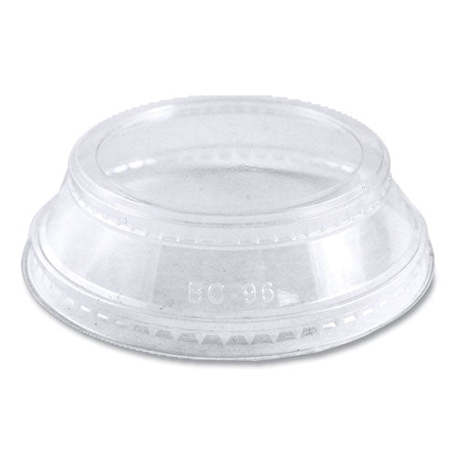 PLA Clear Cold Cup Lids, Dome Lid, Fits 2 oz Portion Cup and 9 oz to 24 oz Cups, 1,000/Carton-(WORCPLCS12SH)