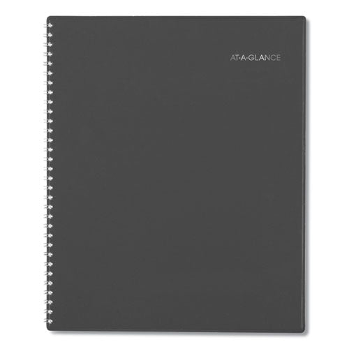 DayMinder Academic Weekly/Monthly Desktop Planner, Timed Appointments, 11 x 8, Charcoal Cover, 12-Month(July-June): 2022-2023-(AAGAYC52045)