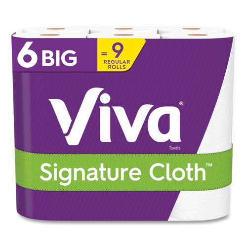 Signature Cloth Choose-A-Sheet Kitchen Roll Paper Towels, 2-Ply, 11 x 5.9, White, 78 Sheets/Roll, 6 Roll/Pack, 4 Packs/Carton-(KCC53332)