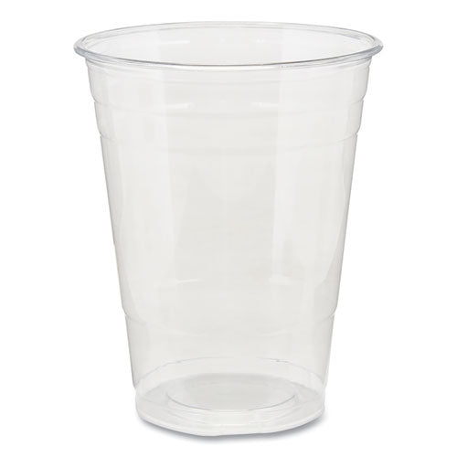 Clear Plastic PETE Cups, 16 oz, 50/Sleeve, 20 Sleeves/Carton-(DXECPET16)