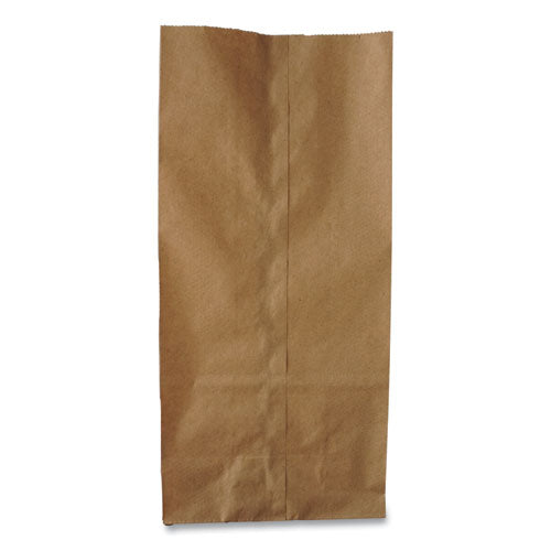 Grocery Paper Bags, 35 lb Capacity, #6, 6" x 3.63" x 11.06", Kraft, 500 Bags-(BAGGK6500)