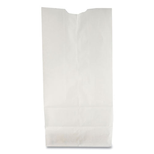 Grocery Paper Bags, 35 lb Capacity, #6, 6" x 3.63" x 11.06", White, 500 Bags-(BAGGW6500)