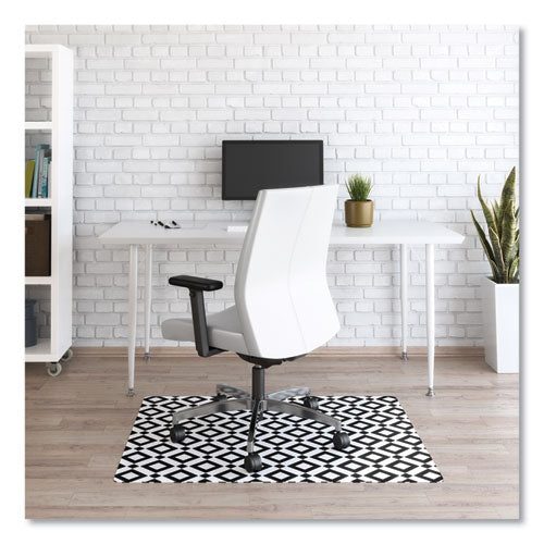 FashionMat Chair Mat, Rectangular, 35 x 40, Diamonds-(DEFCM3540BD)